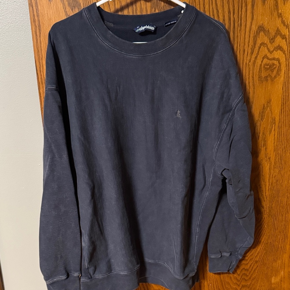 chubbies Washed Black Men’s Crewneck Sweatshirt